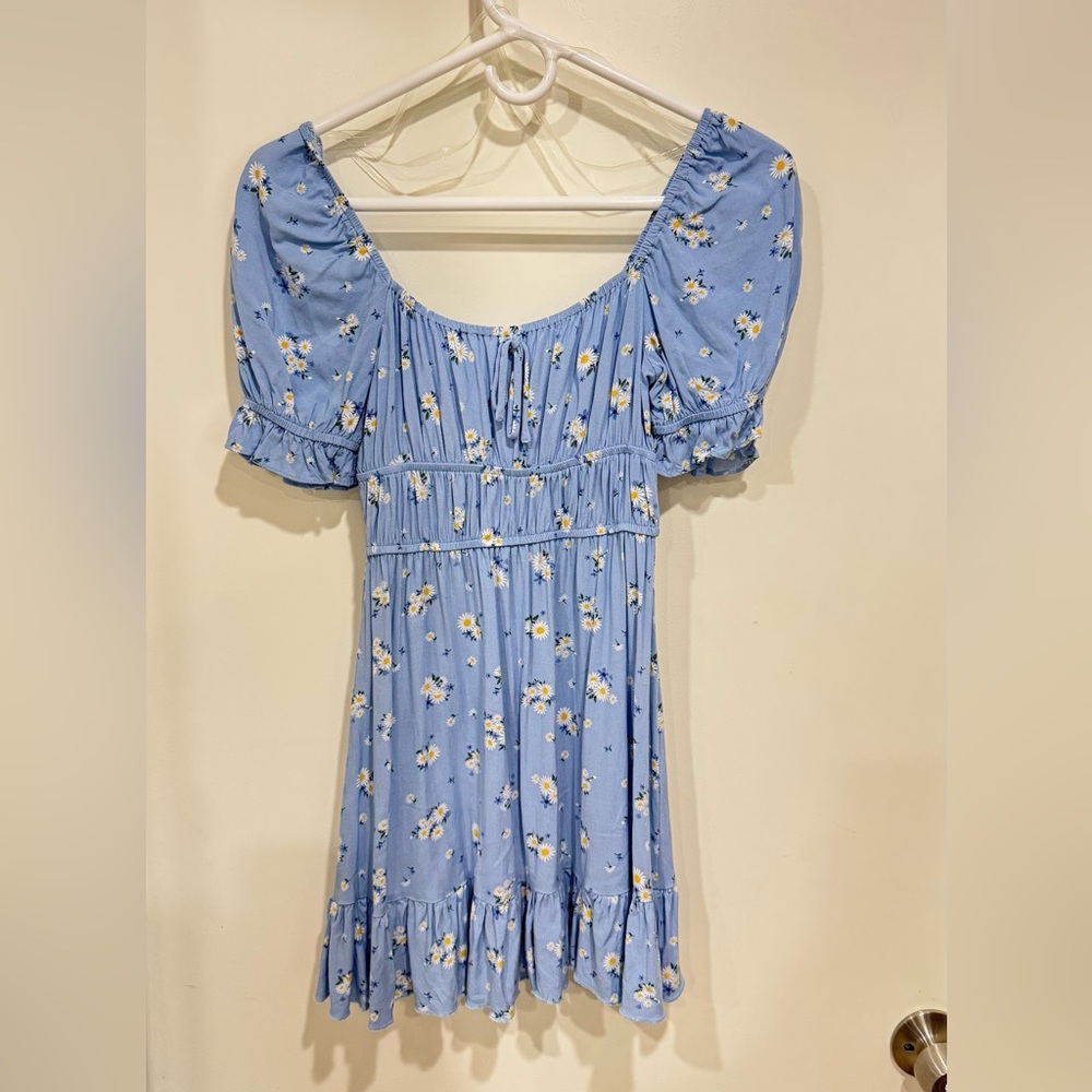 Altar'd State Blue Dress with White Daisies size XS